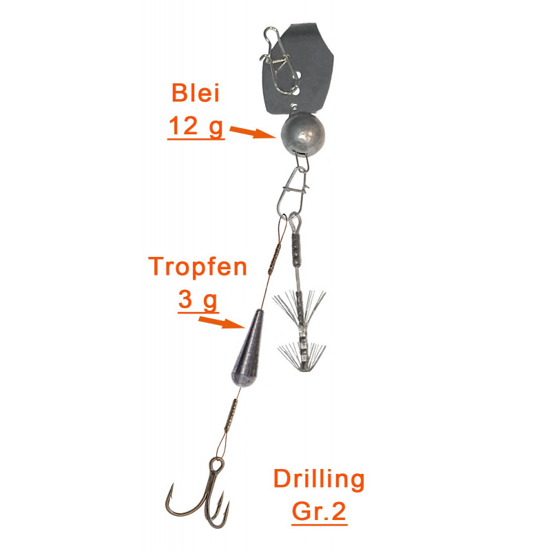 CHATTERBAIT - KÖDERFISCH - SYSTEM / RAUBFISCHSYSTEM STINGER 3G, HAKEN GR.2