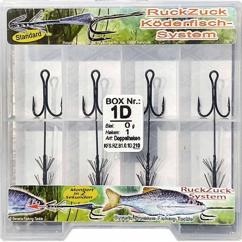 RuckZuck-Köderfisch-System STANDARD BOXEN Varianten
