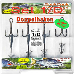 RuckZuck-Köderfisch-System STANDARD Doppelhaken  Set1