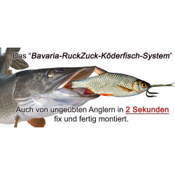 RuckZuck-Köderfisch-System "MICRO/MINI"  DOPPELHAKEN.......'Set.1D/MM'