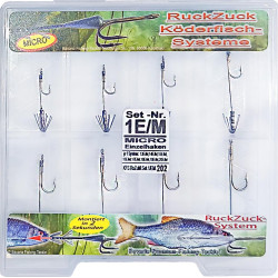 RuckZuck-Köderfisch-System "MICRO/MINI"  EINZELHAKEN.......'Set.1E/M 202'