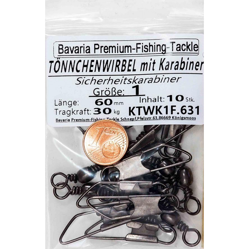 Bavaria TÖNNCHENWIRBEL mit Karabiner Bavaria TÖNNCHENWIRBEL mit Karabiner